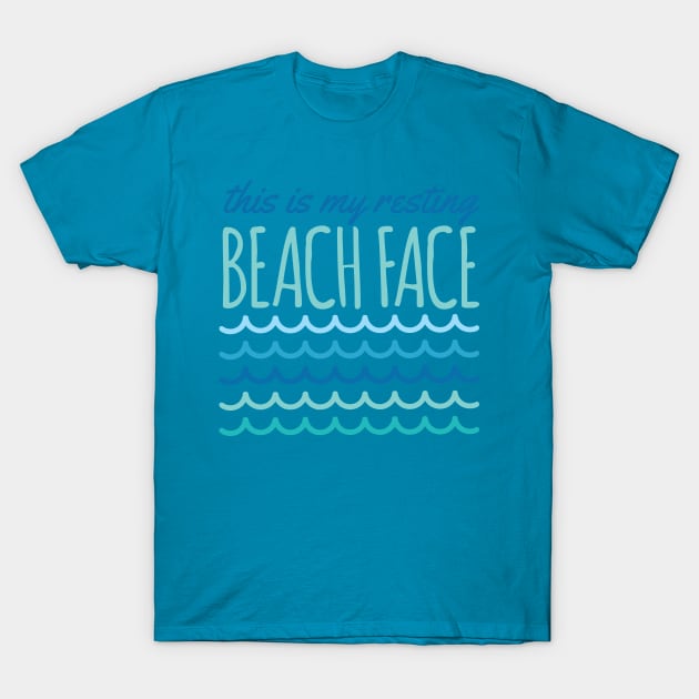 Resting Beach Face T-Shirt by oddmatter